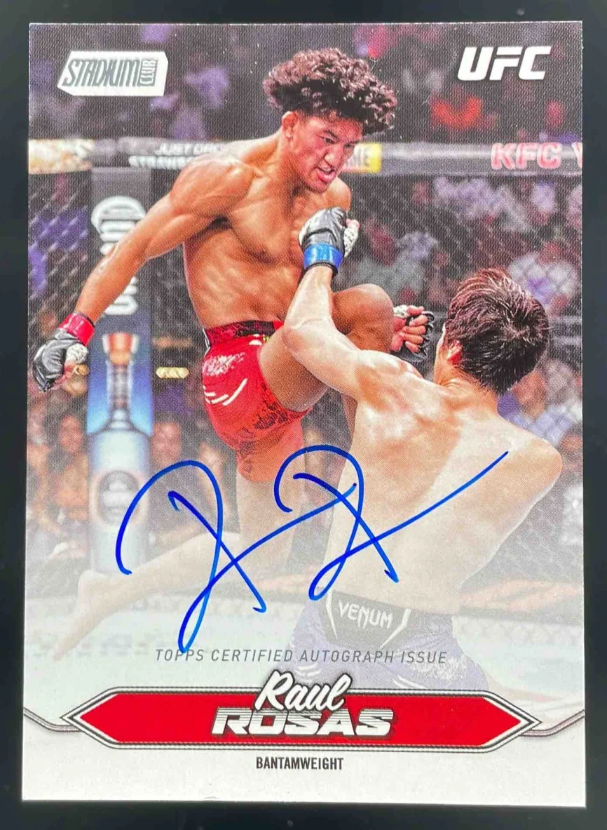 2025 Topps UFC Stadium Club Autograph #BCA-RRS Raul Rosas Auto