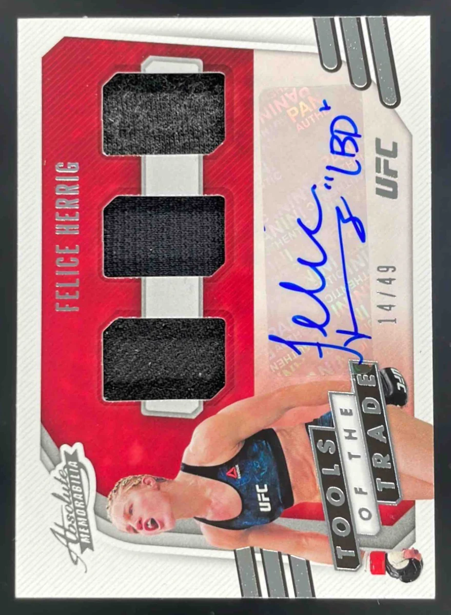 2021 Panini Chronicles UFC Absolute Tools of the Trade Felice Herrig Auto /49