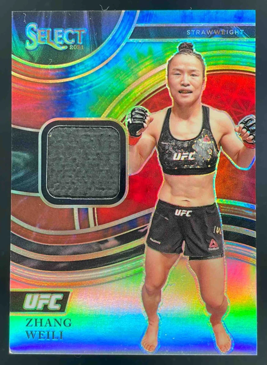 2021 Panini Select UFC Select Swatches Tie Dye Prizms #SS-ZWL Zhang Weili /25