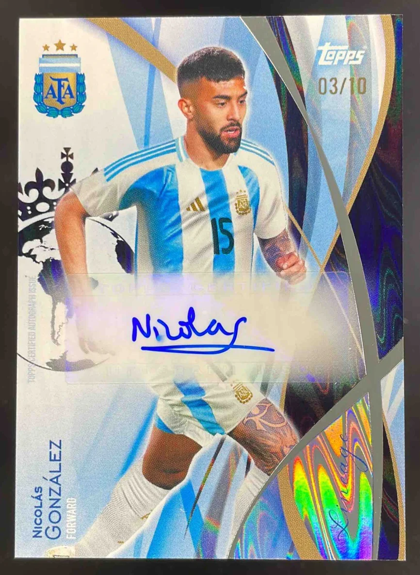 2024 Topps Argentina Icons Autograph Nicolas Gonzalez Auto /10