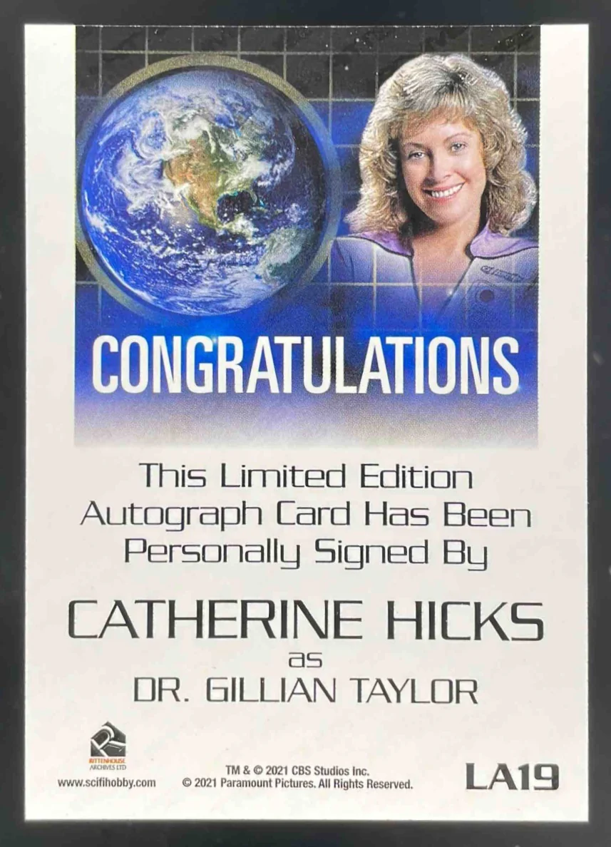 2021 Rittenhouse Women of Star Trek Art & Images #LA19 Catherine Hicks Auto - Image 2