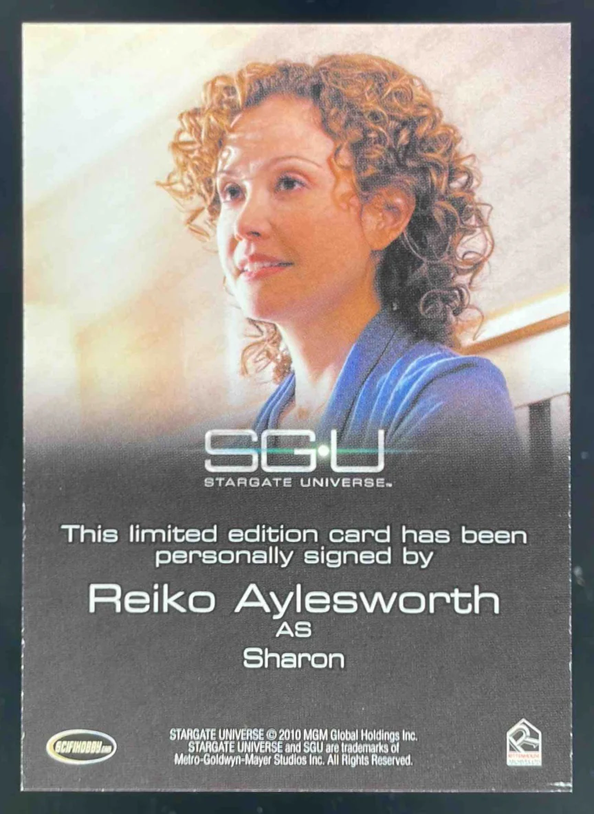 2010 Stargate Universe Autograph Reiko Aylesworth as Sharon Auto - Image 2