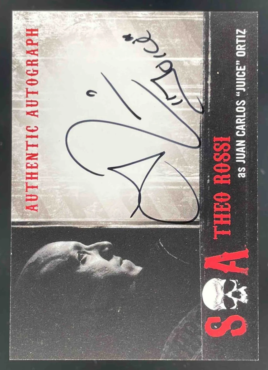 2015 Cryptozoic Sons of Anarchy Autograph Theo Rossi Juan Carlos Juice Auto