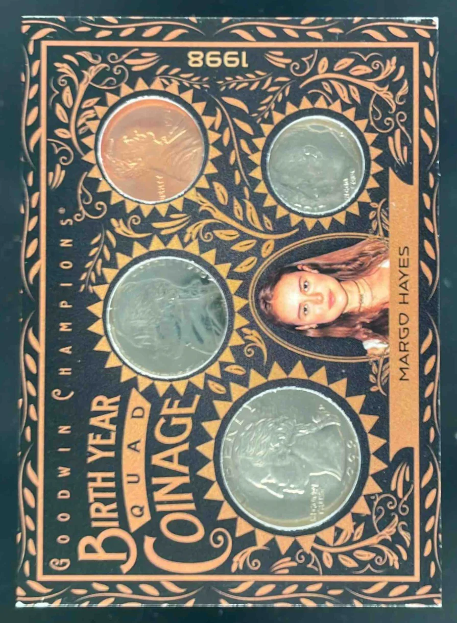 2025 Upper Deck Goodwin Champions Birth Year Coinage #BYQR-27 Margo Hayes /50