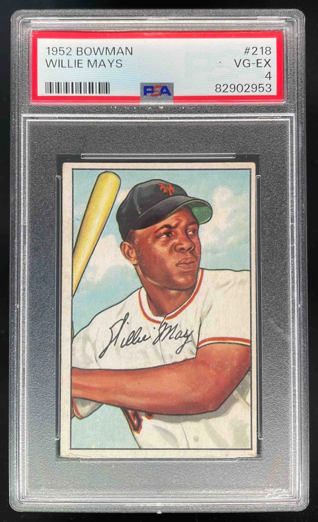 1952 Bowman #218 Willie Mays PSA 4