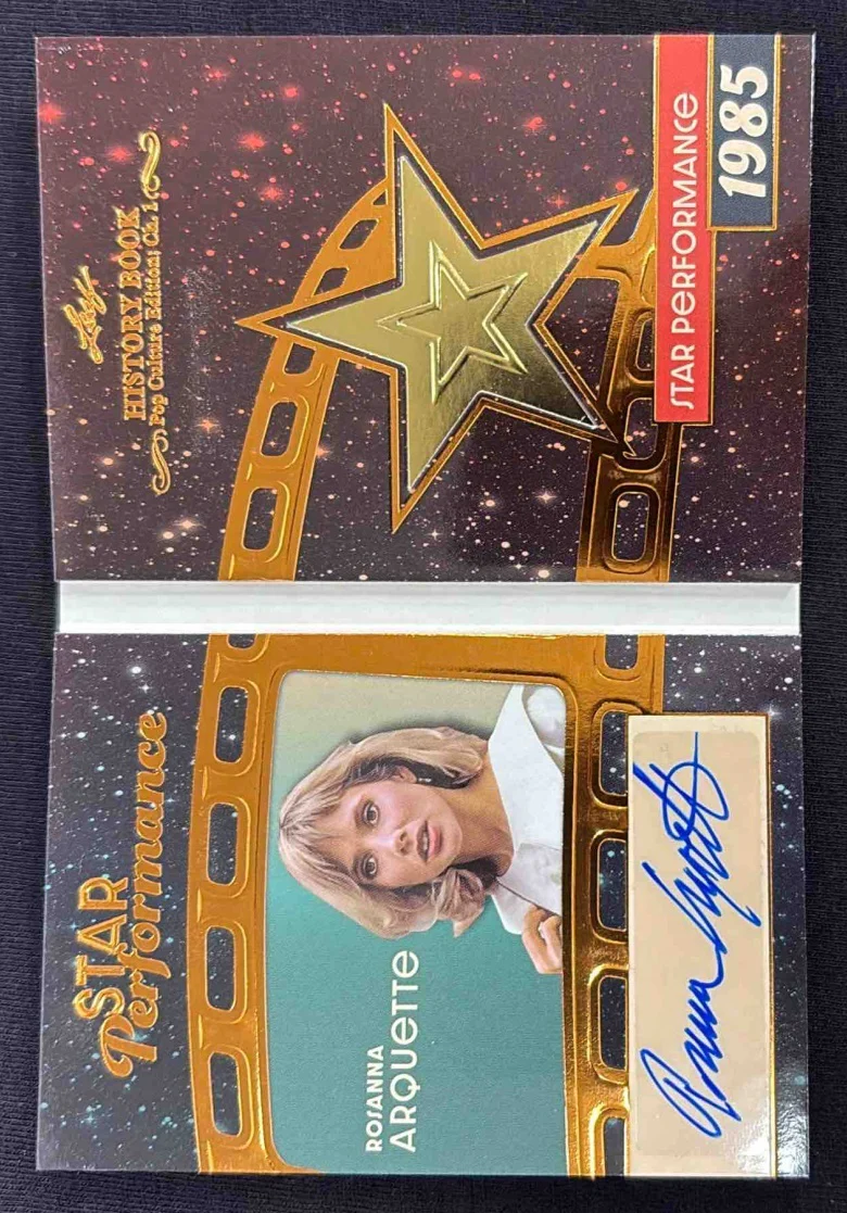 2024 Leaf History Book Pop Culture Star Performance Rosanna Arquette Auto /25