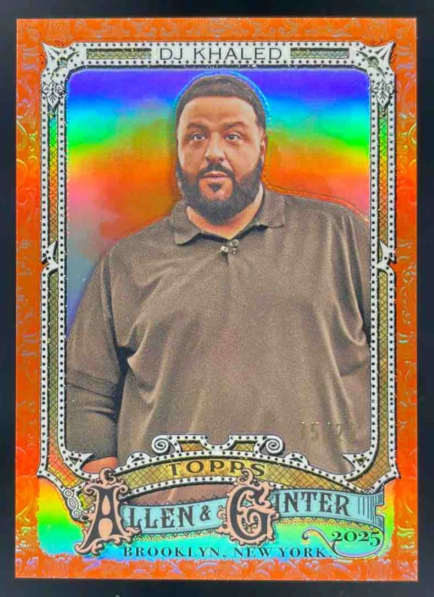 2025 Topps Allen & Ginter Orange #208 DJ Khaled /25