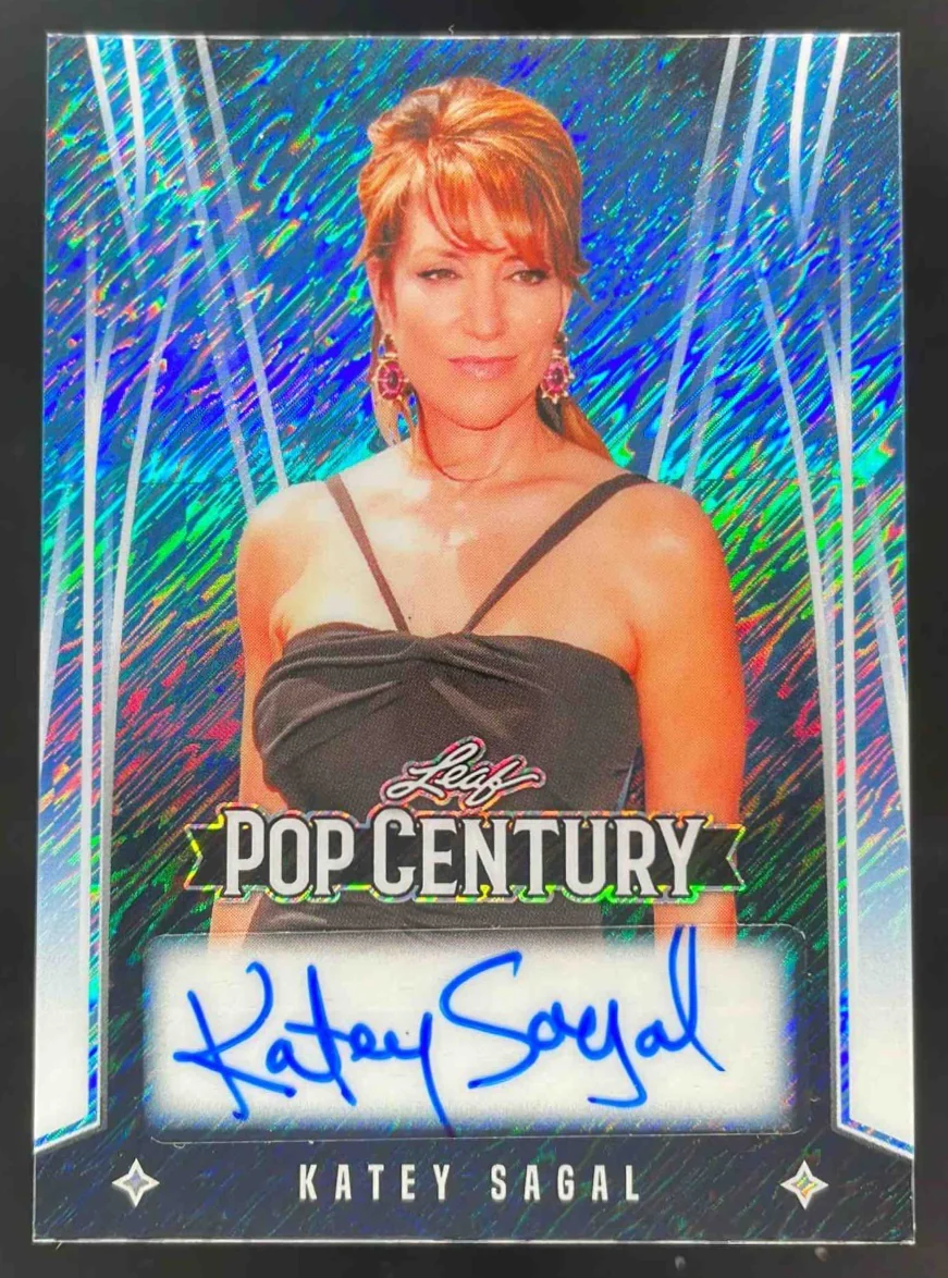 2025 Leaf Metal Century Shimmer Platinum Blue #BA-KS1 Katey Sagal Auto /7