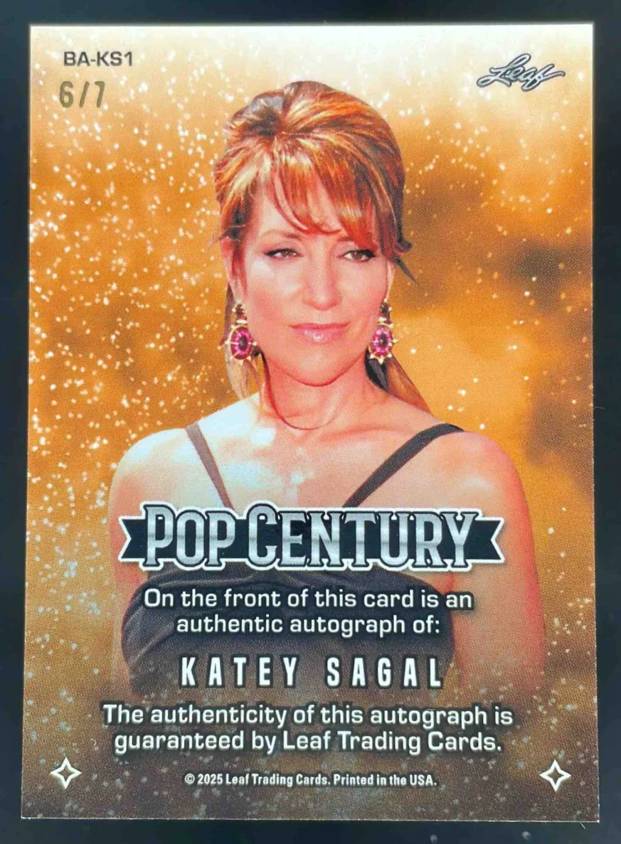 2025 Leaf Metal Century Shimmer Platinum Blue #BA-KS1 Katey Sagal Auto /7 - Image 2