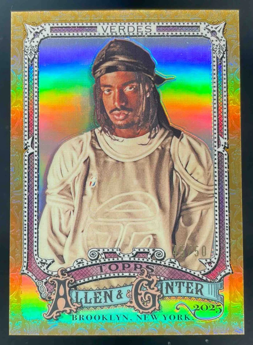 2025 Topps Allen & Ginter Chrome Gold Refractor #298 Tai Verdes /50