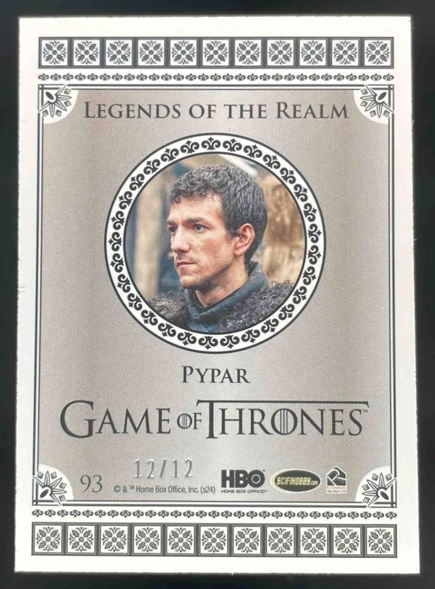 Game of Thrones Legends of the Realm #93 Pypar /12 - Image 2