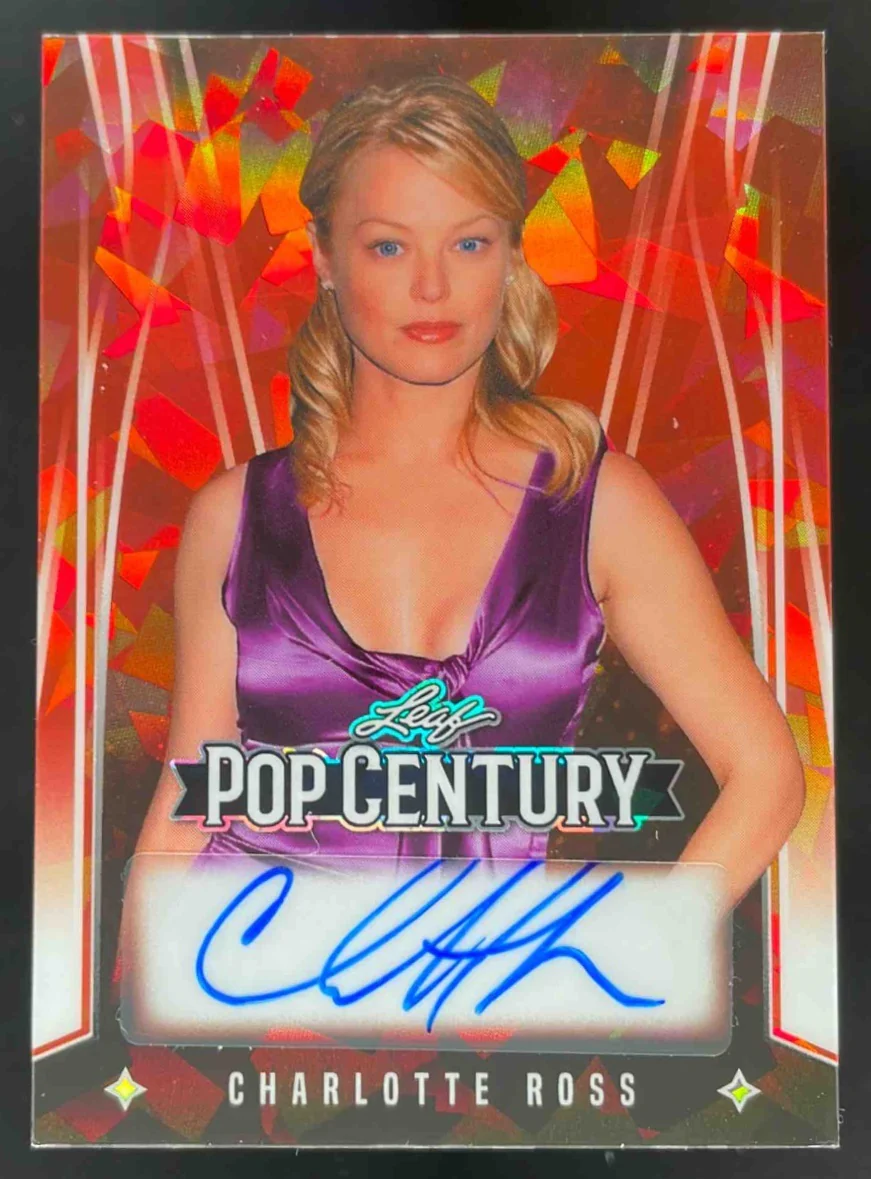 2025 Leaf Metal Pop Century Crystal Orange #BA-CR3 Charlotte Ross Auto /4