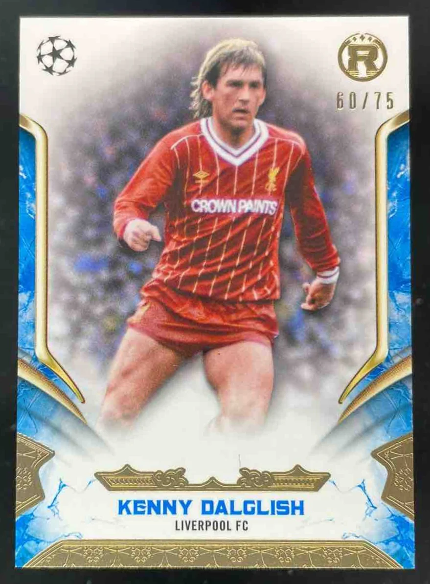2024-25 Topps Reverence UEFA Club Competitions Blue #24 Kenny Dalglish /75