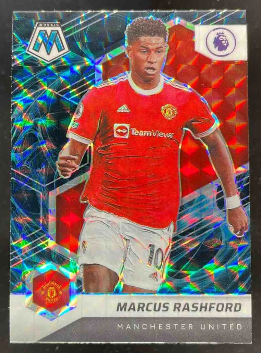 2021-22 Panini Mosaic Premier League Mosaic Genesis #147 Marcus Rashford