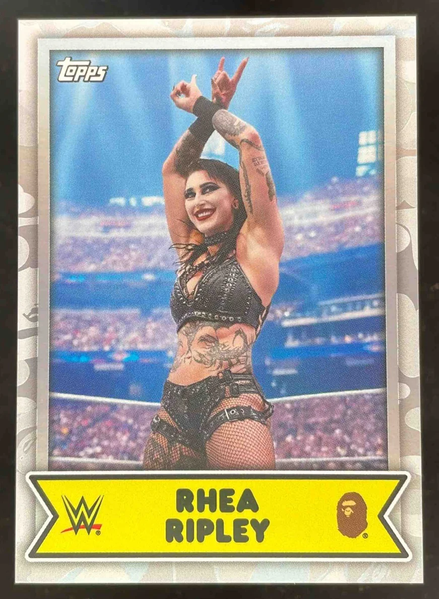 2025 Topps WWE x Bape White Camo #13 Rhea Ripley