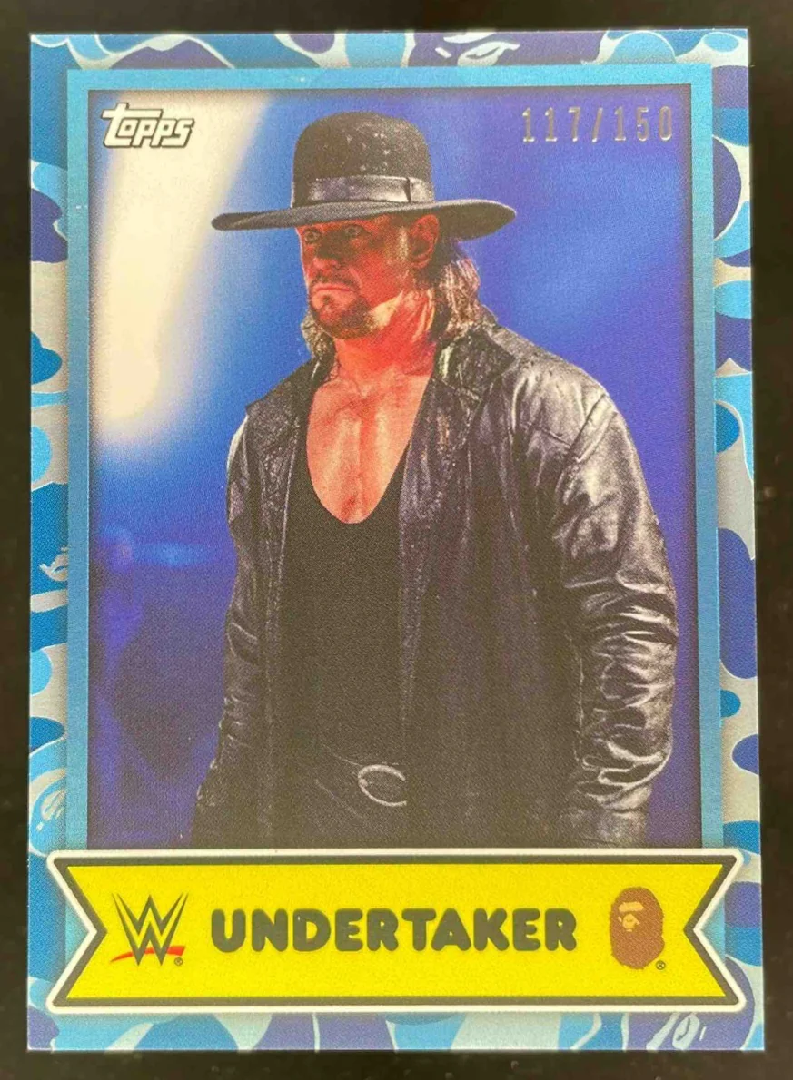 2025 Topps WWE x Bape Blue Camo #7 Undertaker /150
