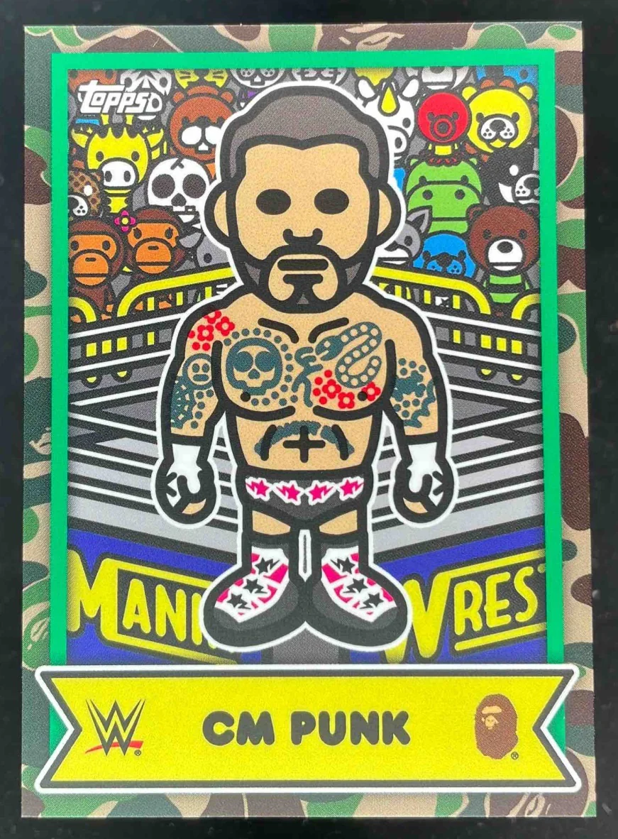 2025 Topps WWE x Bape Baby Milo Camo #5 CM Punk