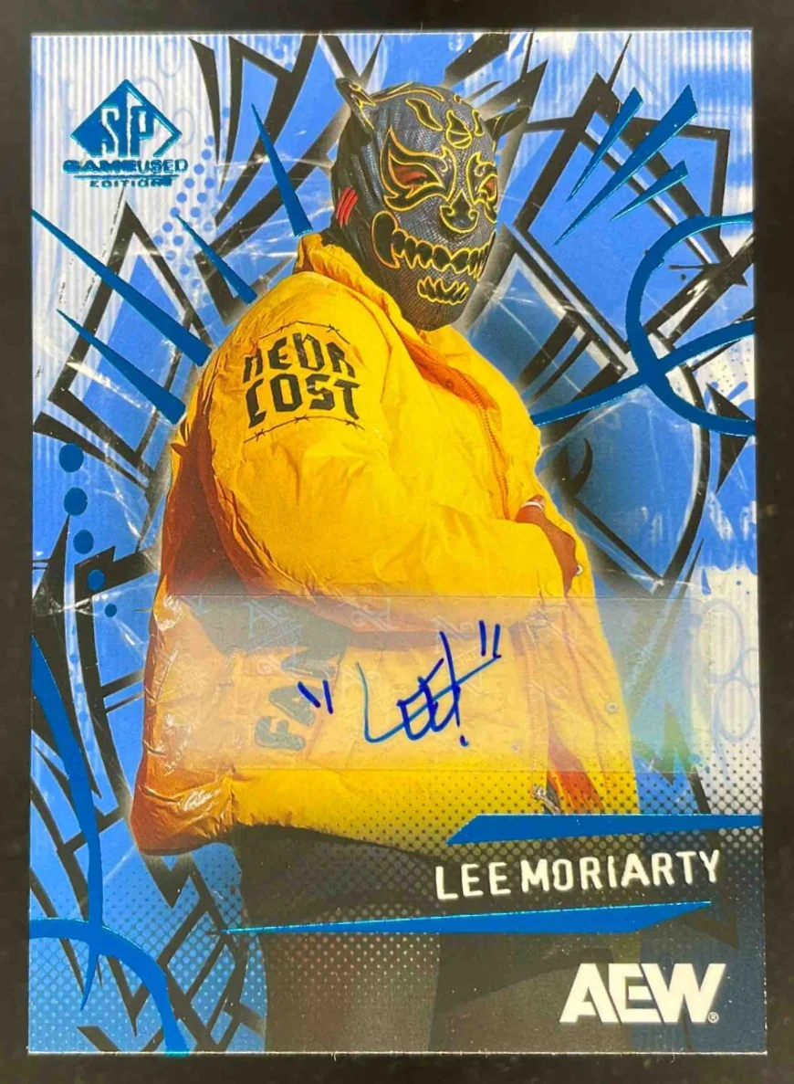 2025 Upper Deck SP Game Used AEW Autographs Blue #56 Lee Moriarty Autograph Auto