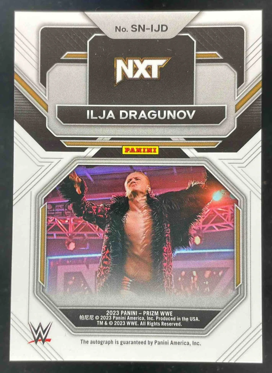2023 Panini Prizm WWE Sensational Signatures #SN-IJD Ilja Dragunov Auto - Image 2