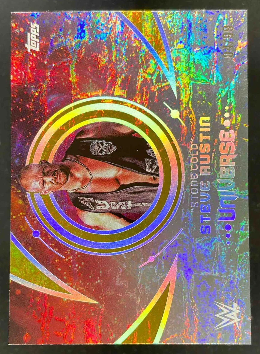 2025 Topps Universe WWE Gold Stone #153 "Stone Cold" Steve Austin /99