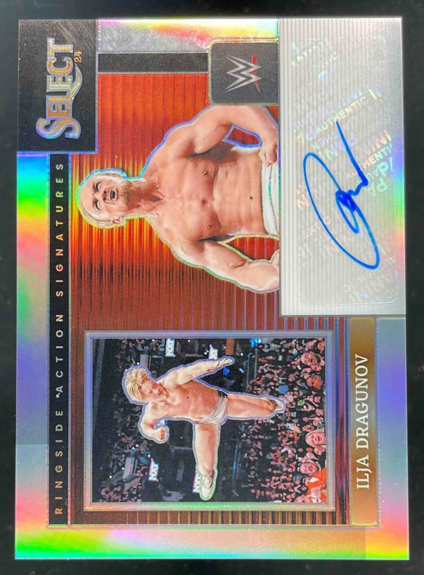 2024 Panini Select WWE Ringside Action Signatures #RA-ILD Ilja Dragunov Auto