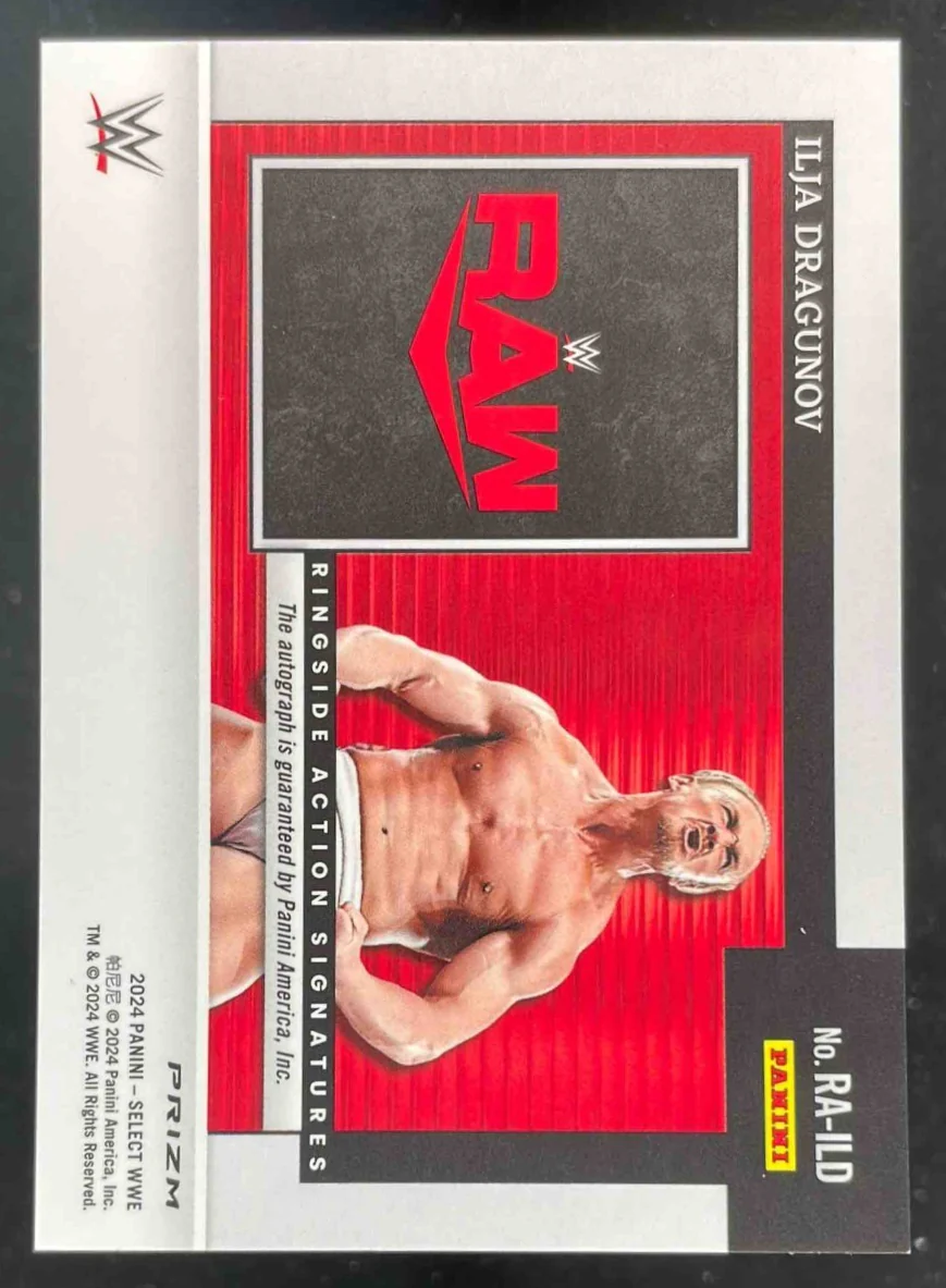 2024 Panini Select WWE Ringside Action Signatures #RA-ILD Ilja Dragunov Auto - Image 2