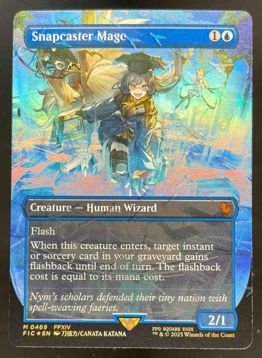 Snapcaster Mage Borderless Chocobo Track Foil FINAL FANTASY Magic The Gathering