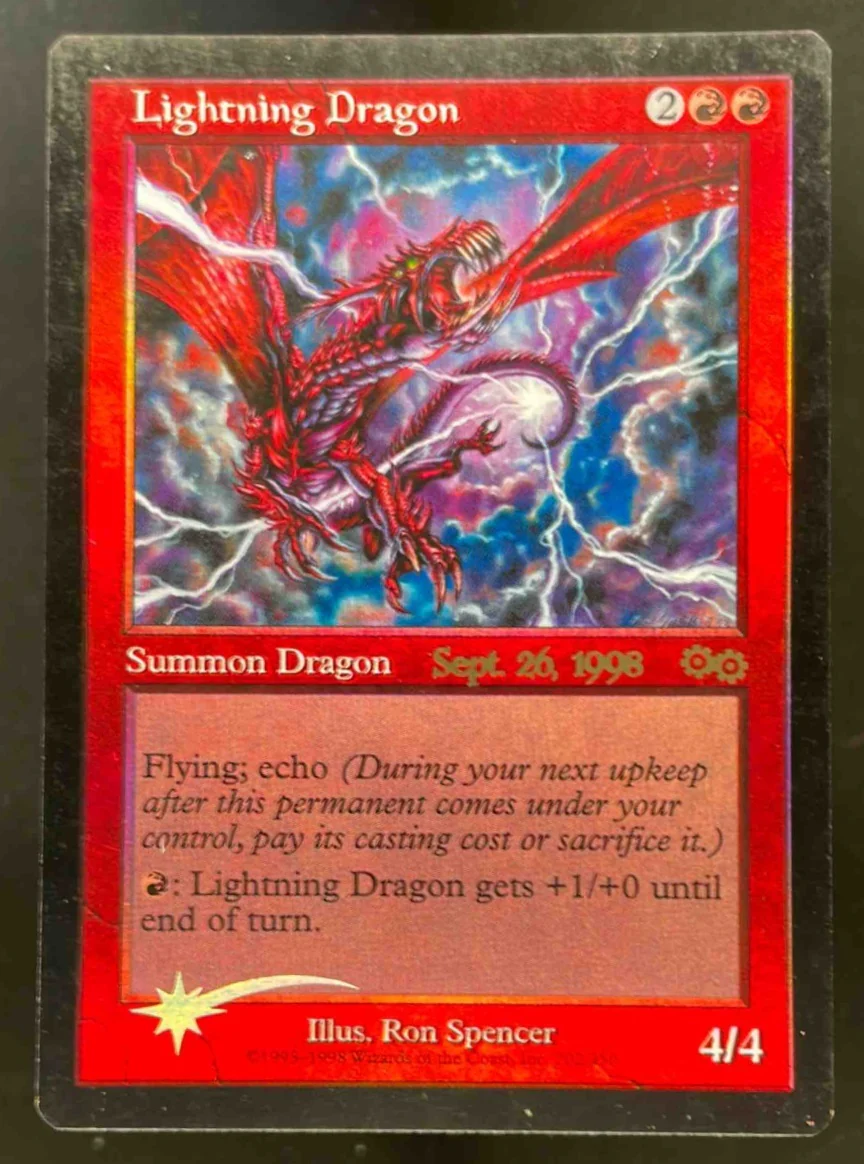 Lightning Dragon - Prerelease Cards PRE Sept 26 1998 Magic The Gathering