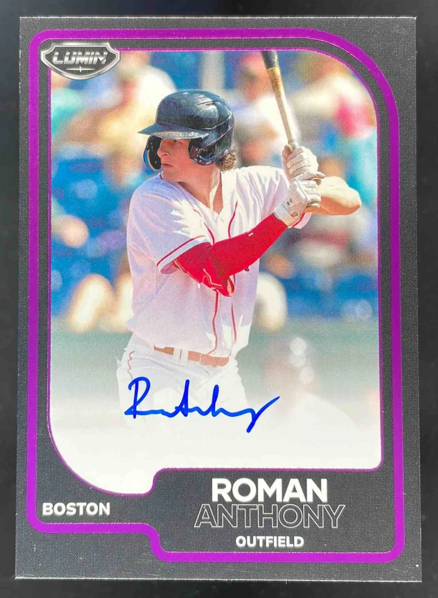 2024 Pulse Lumin Purple Autograph #LA-RAN Roman Anthony Auto /35