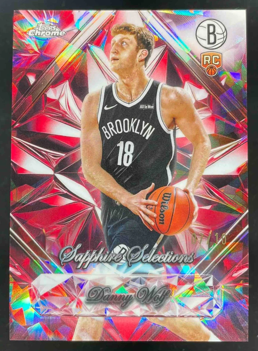 2025-26 Topps Chrome Sapphire Selections Black #SS-19 Danny Wolf RC /10