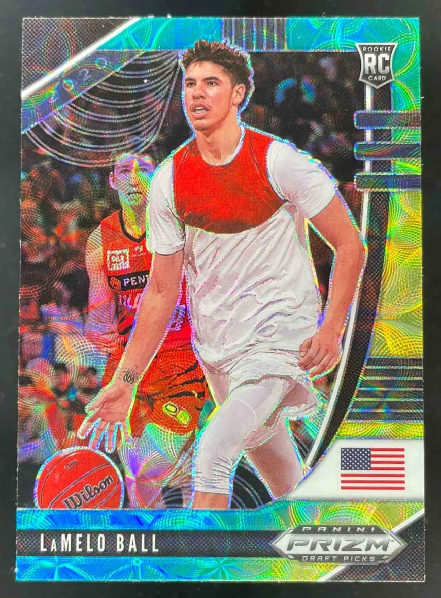 2020-21 Panini Prizm Draft Collegiate Choice Blue Yellow Green LaMelo Ball RC