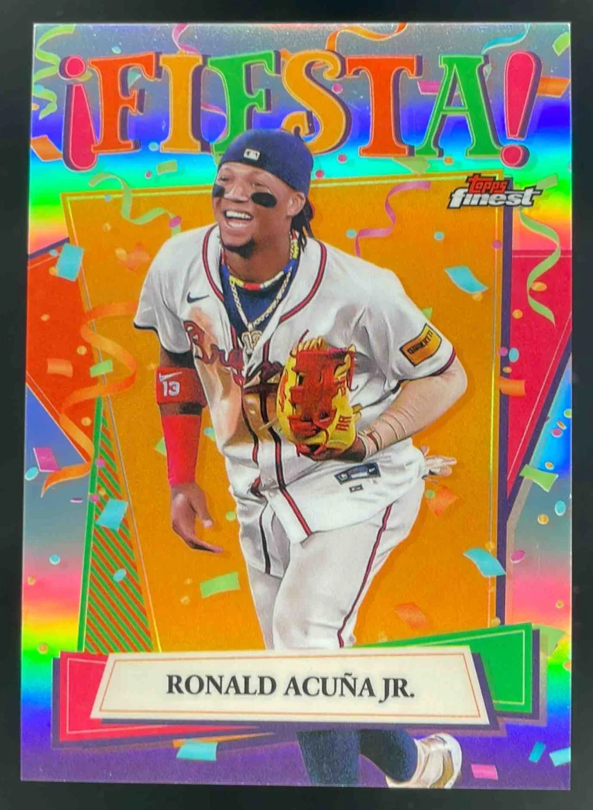 2025 Topps Finest Fiesta #F-5 Ronald Acuna Jr.