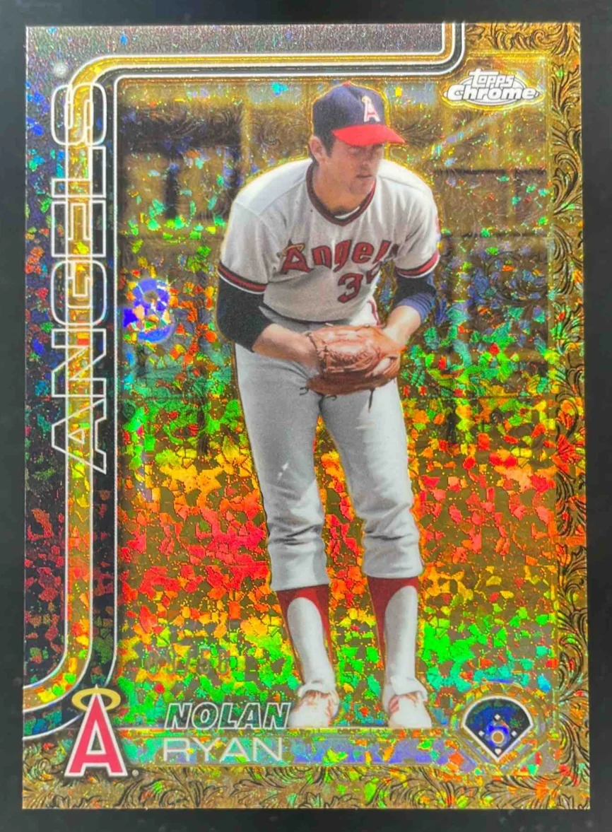 2025 Topps Gilded Collection Chrome Gold Mini-Diamond #26 Nolan Ryan /50