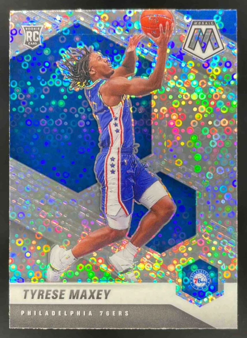 2020-21 Panini Mosaic Fast Break Silver #203 Tyrese Maxey RC