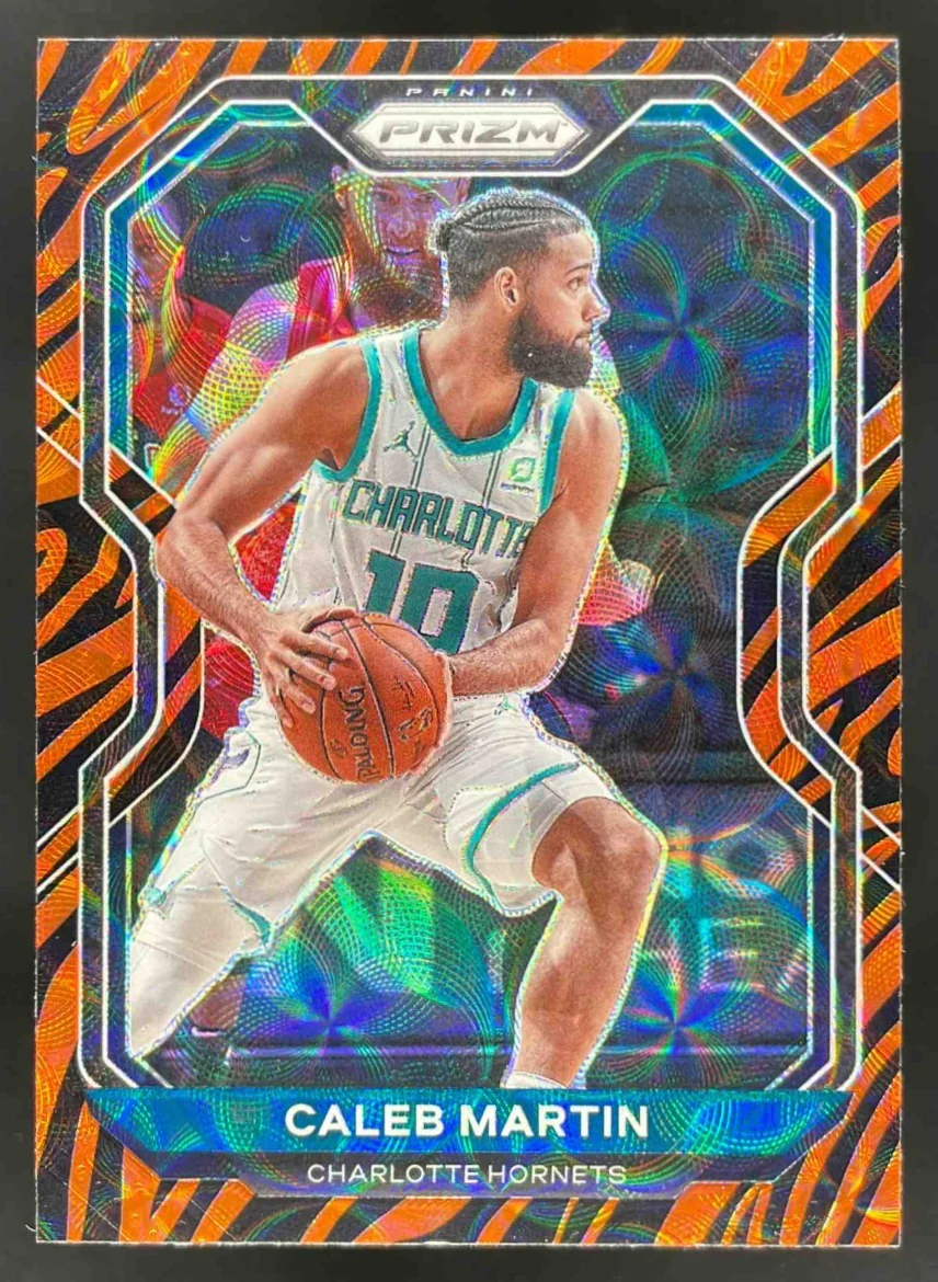 2020-21 Panini Prizm Choice Tiger Stripe Prizms #276 Caleb Martin RC