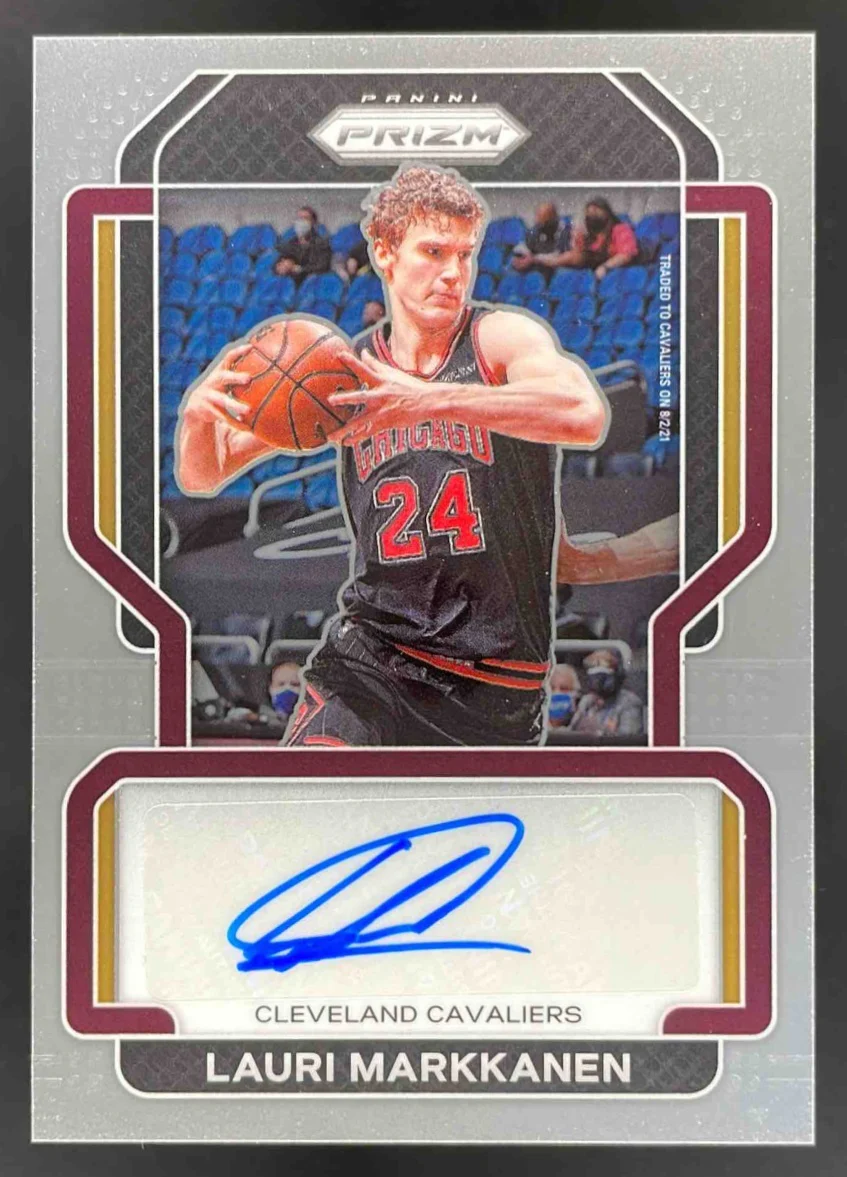 2021-22 Panini Prizm Signatures #SG-LMK Lauri Markkanen Auto