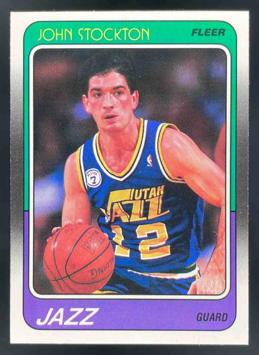 1988-89 Fleer #115 John Stockton RC