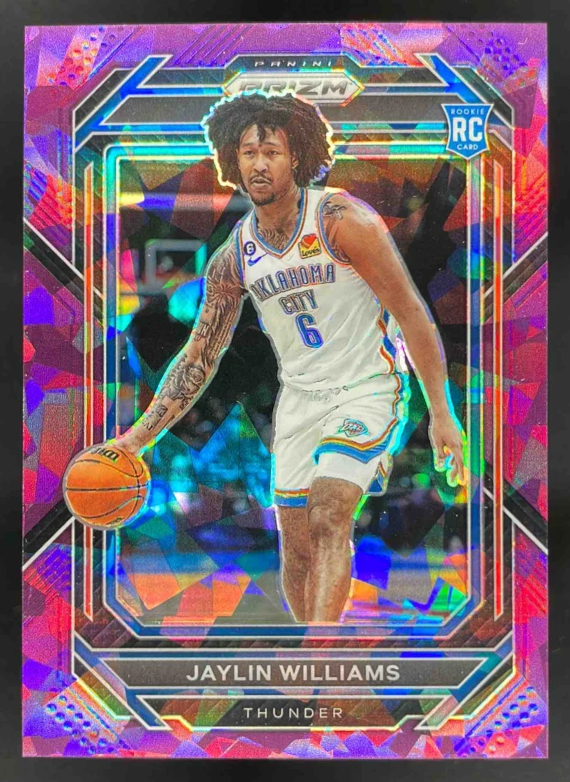 2022-23 Panini Prizm Prizms Purple Ice #247 Jaylin Williams RC /149