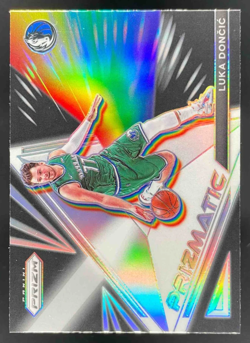 2021-22 Panini Prizm Prizmatic Prizms Silver #27 Luka Doncic