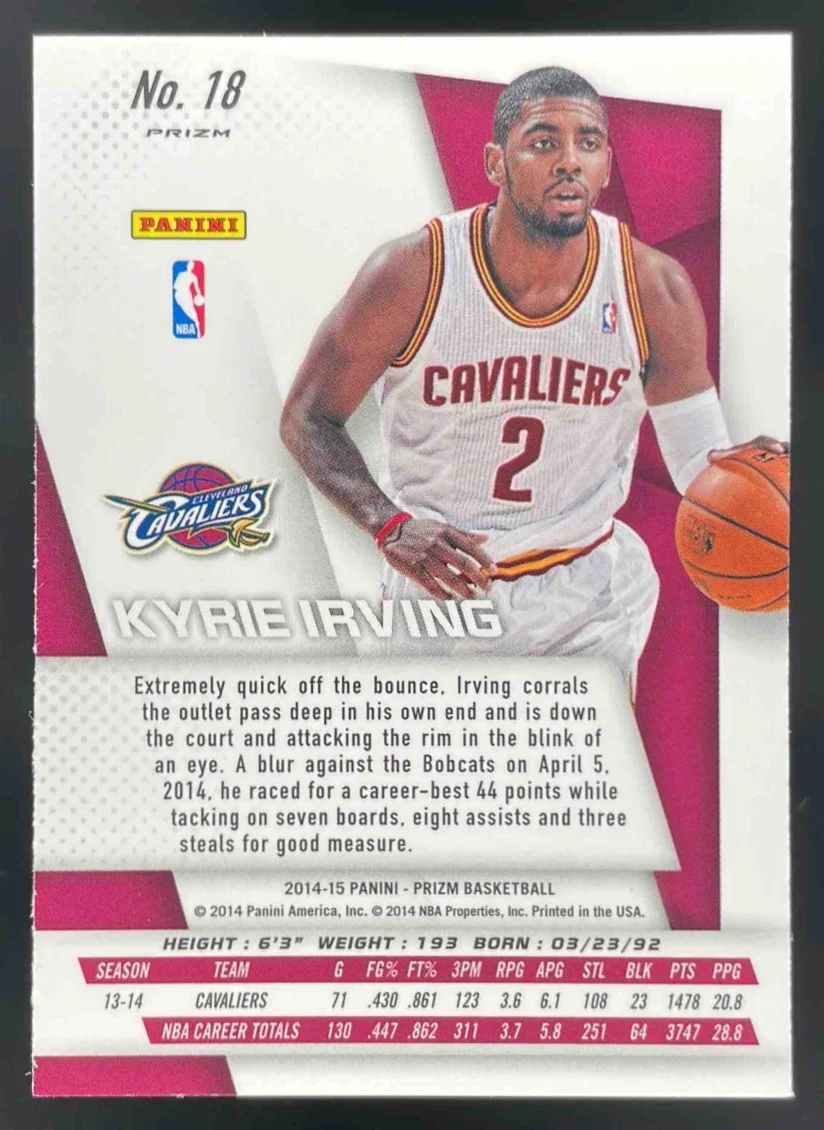 2014-15 Panini Prizm SP's #18 Kyrie Irving - Image 2