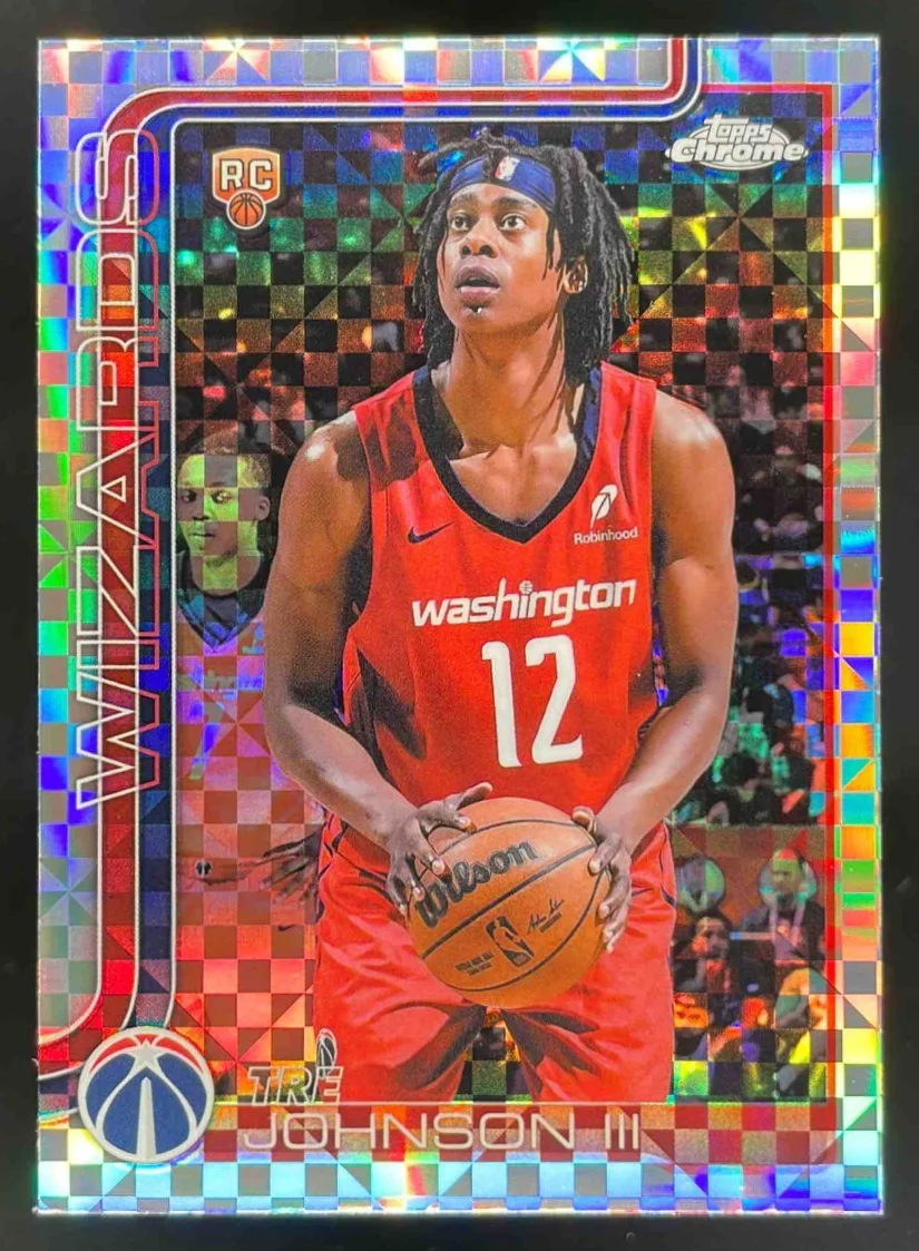 2025-26 Topps Chrome X-Fractor #256 Tre Johnson III RC