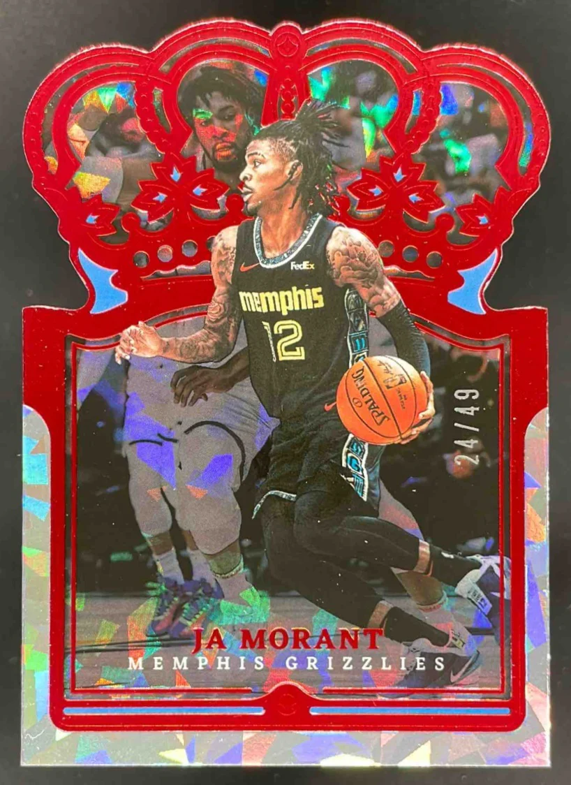 2021-22 Panini Crown Royale Crystal Red #72 Ja Morant /49