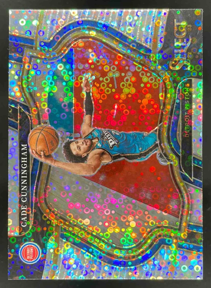 2022-23 Panini Select Disco Prizms #218 Cade Cunningham Courtside