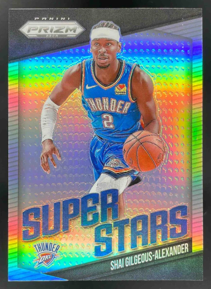 2024-25 Panini Prizm Deca Superstars Silver Prizms #8 Shai Gilgeous-Alexander