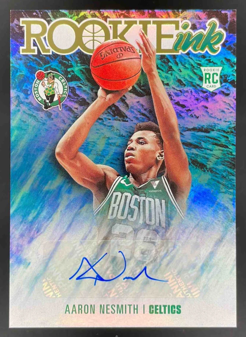 2020-21 Panini Hoops Rookie Ink #RI-ANM Aaron Nesmith RC Auto