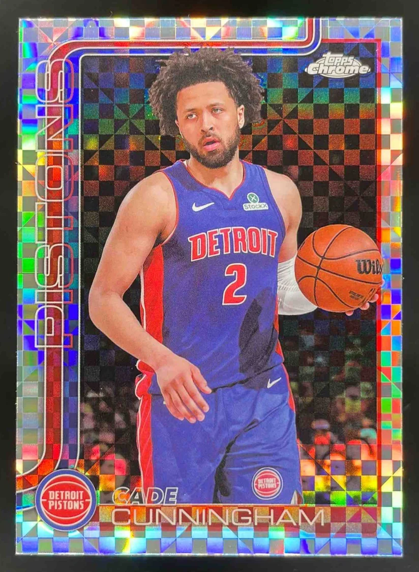 2025-26 Topps Chrome X-Fractor #88 Cade Cunningham
