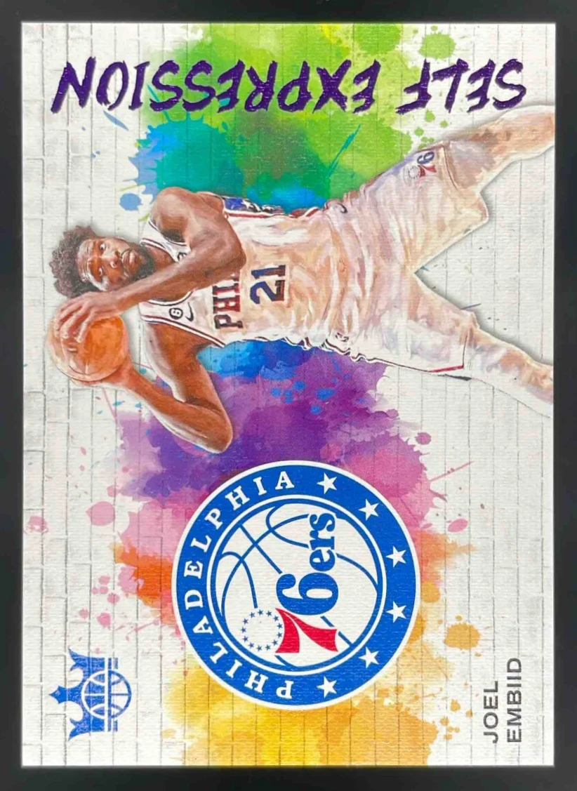 2023-24 Panini Court Kings Self Expression Violet #23 Joel Embiid /49