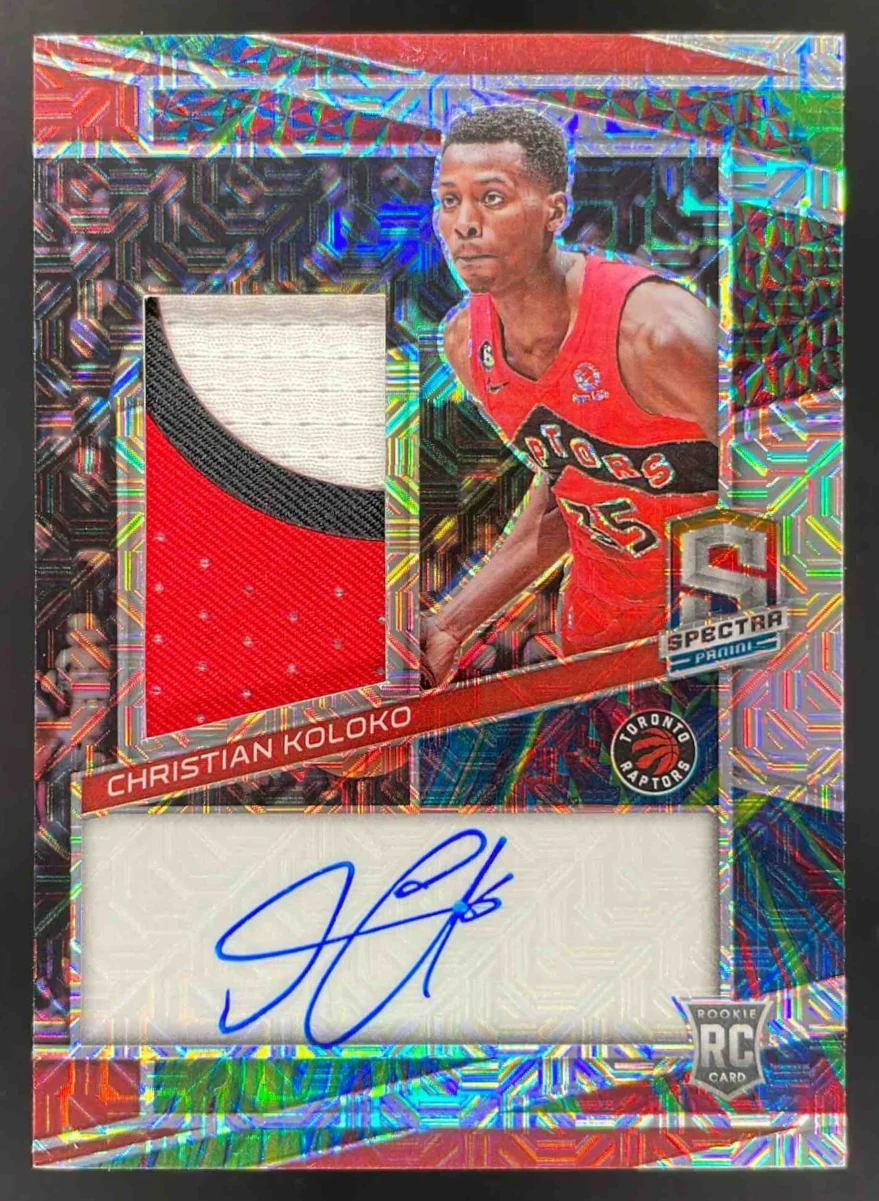 2022-23 Panini Spectra Meta #229 Christian Koloko Autograph RC Auto /25
