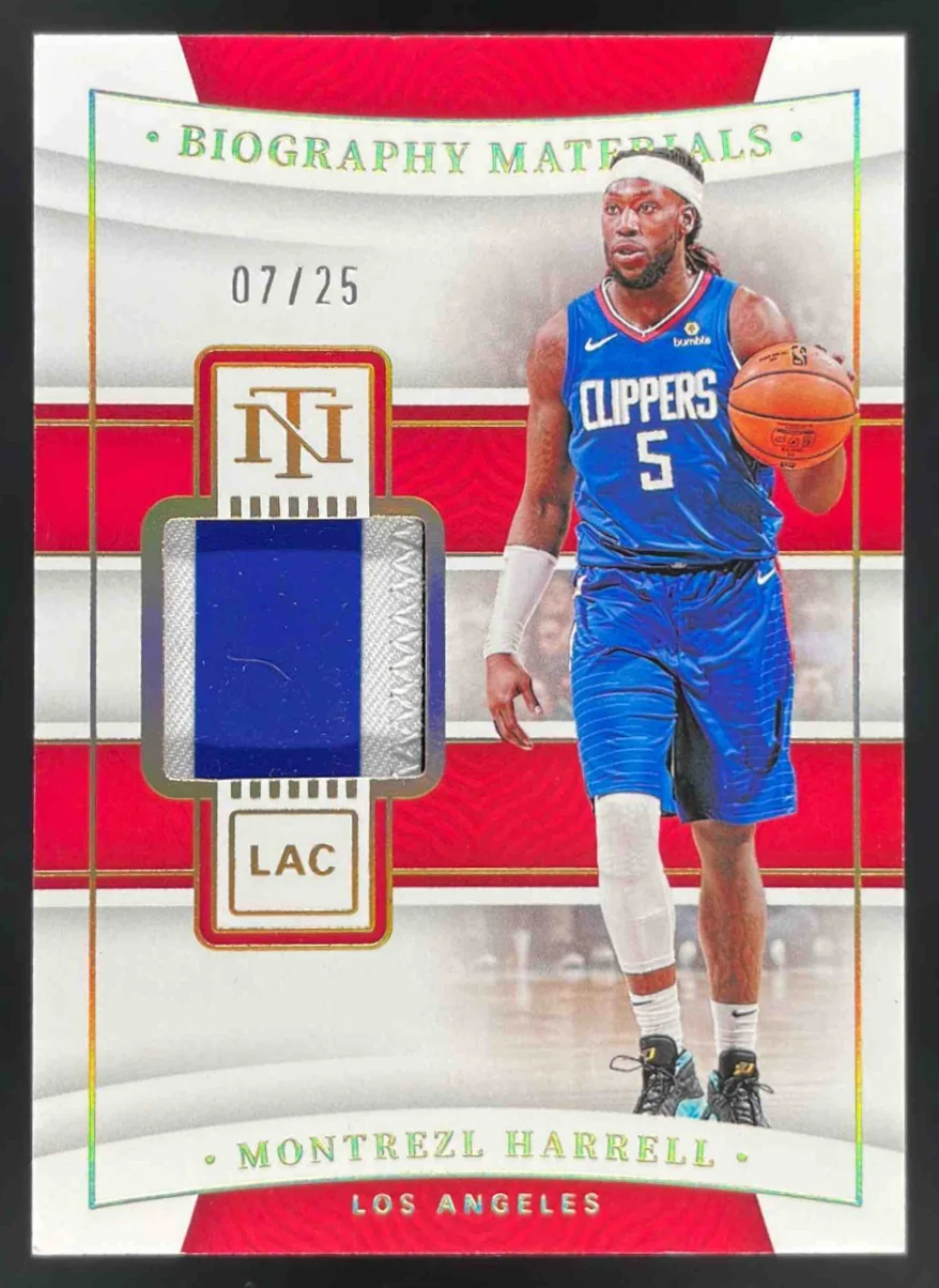 2021 National Treasures Biography Materials Prime #BGM-MZH Montrezl Harrell /25