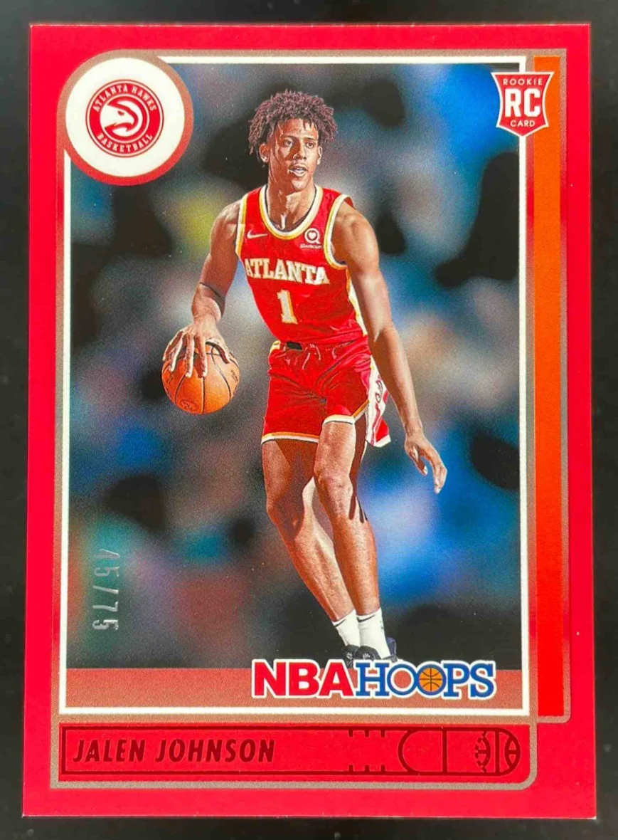2021-22 Panini Hoops Red #213 Jalen Johnson RC /75